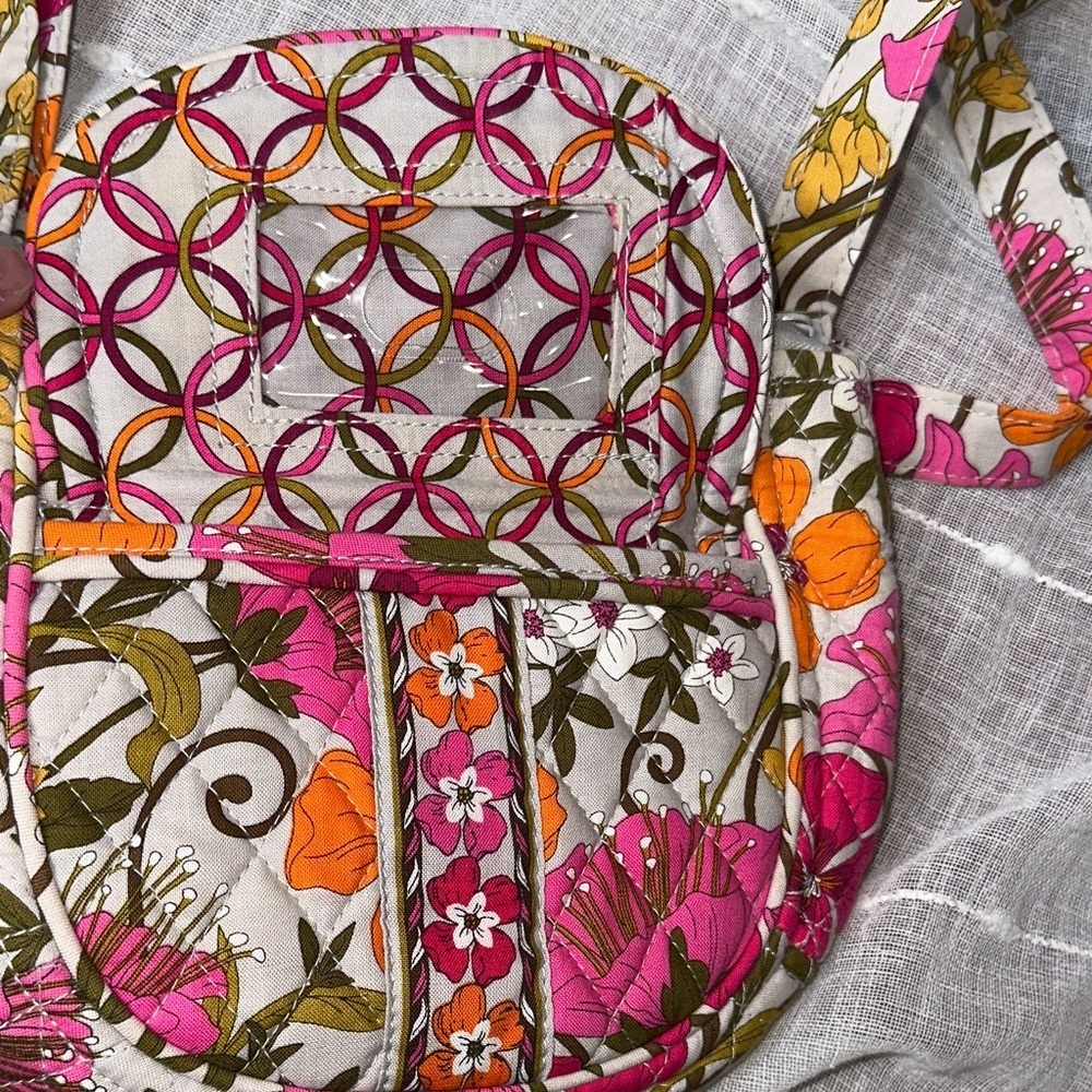 Vera Bradley Tea Garden Pattern Mini Crossbody Bag Shoulder Bag Designer NWOT - Picture 9 of 15
